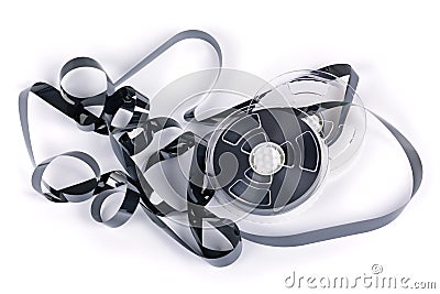 Magnetic videotape Stock Photo