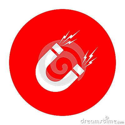 Magnetism vector icon Vector Illustration