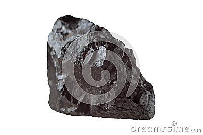 Magnetite mineral isolated Stock Photo