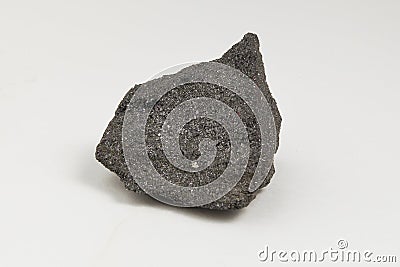 Ore magnetite on white background Stock Photo