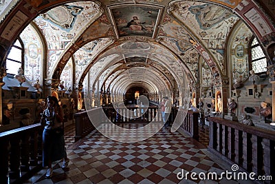The magnificent Antiquarium room, the oldest preserved room within the Munich Residenz (Münchner Residenz). Editorial Stock Photo