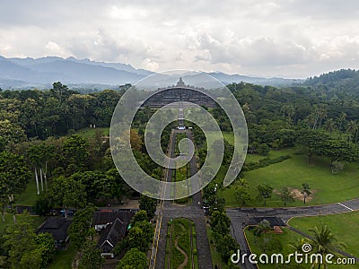 The magnificent borobudur temple in Indonesia Editorial Stock Photo