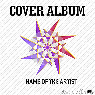 Magnificent Cover Album Music and Photography Vector Illustration Vector Illustration