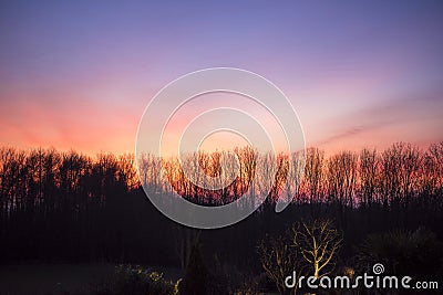 Magnificent evening Sky Stock Photo