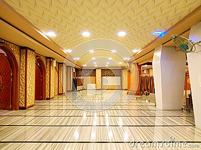 Magnificent Grand Mosque Room Stock Photo