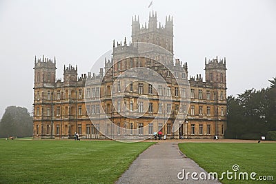 Magnificent Highclere Castle in England Editorial Stock Photo