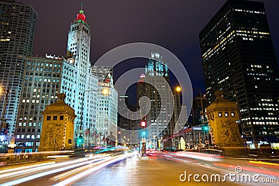 Magnificent Mile in Chicago Stock Photo