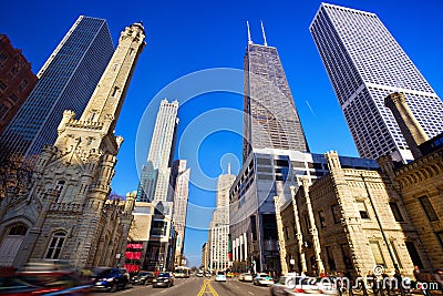 Magnificent Mile Stock Photo