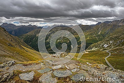 Magnificent mountain landscape in Switzerland Stock Photo