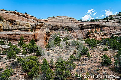 Magnificent Rock Formations at Colorado`s National Monument Stock Photo