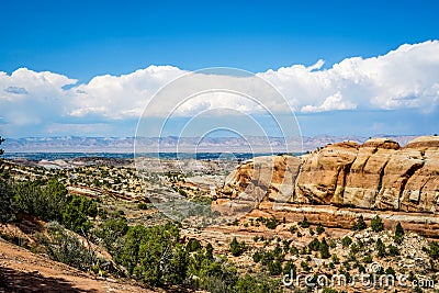 Magnificent Rock Formations at Colorado`s National Monument Stock Photo