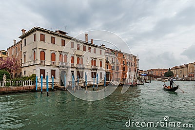 Old typical Venetian houses in Venice, Italy Editorial Stock Photo