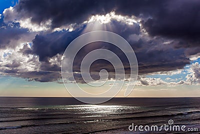 Magnificent thunderclouds Stock Photo