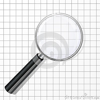 Magnifier glass Stock Photo