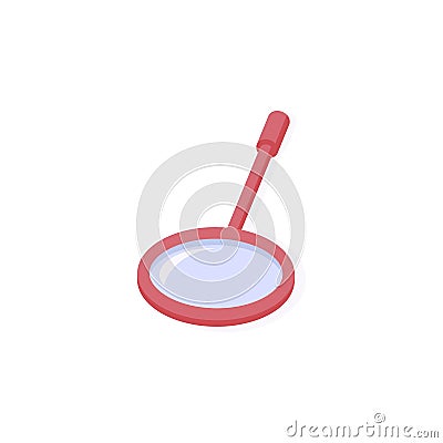 Magnifier isometric icon vector illustration. Magnifying glass symbol for search, research and exploration concept. Vector Illustration