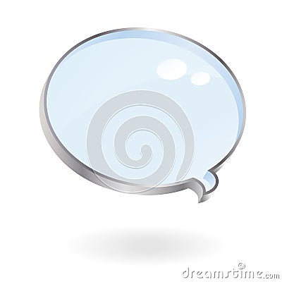 Magnifier talking bubble vector Vector Illustration