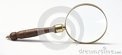 magnify glass Stock Photo