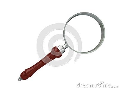 MAGNIFY GLASS Stock Photo