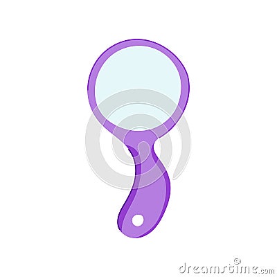 magnify magnifying glass cartoon vector illustration Vector Illustration