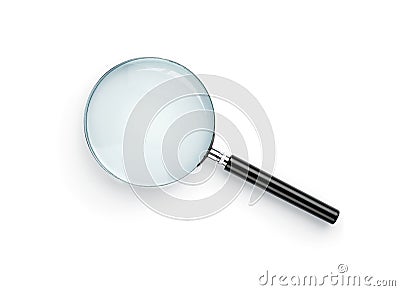 Magnifying glass Stock Photo