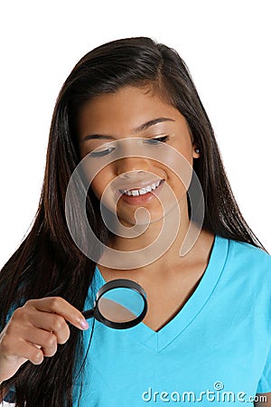 Magnifying Glass Stock Photo