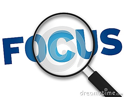 Magnifying Glass - Focus Stock Photo