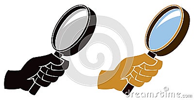 Magnifying Glass Icon Vector Illustration