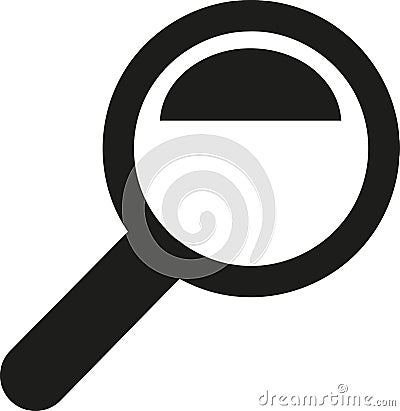 Magnifying glass icon Vector Illustration