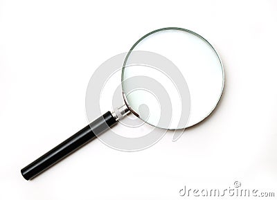 Magnifying glass Stock Photo