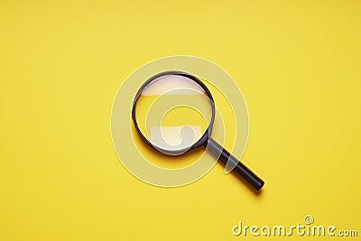 Magnifying glass magnifier loupe search symbol Stock Photo