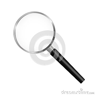 Magnifying glass. Realistic Magnifier. Vector illustration Cartoon Illustration