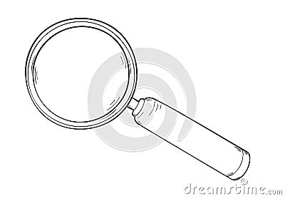 Magnifying glass Vector Illustration