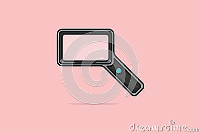 Magnifying Glass vector illustration. Science and technology searching items icon concept. Vector Illustration