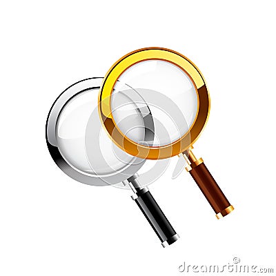 Magnifying glass. Vector Vector Illustration