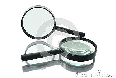 Magnifying Glasses Stock Photo