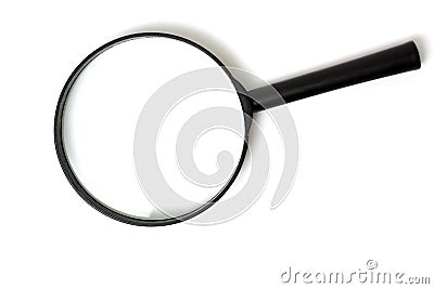 Magnifying lens Stock Photo