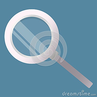 Magnifying loupe icon. Search symbol Vector Illustration