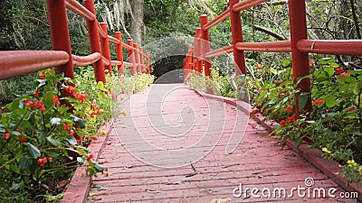 Magnolia Gardens bridge Editorial Stock Photo