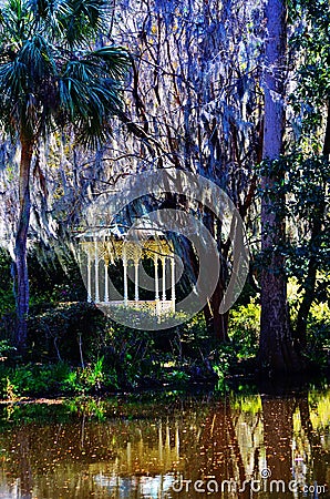 Magnolia gardens and Plantation in Charleston, SC Stock Photo