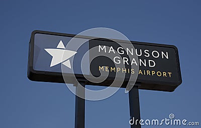 Magnuson Grand Hotel, Memphis, Tennessee Editorial Stock Photo