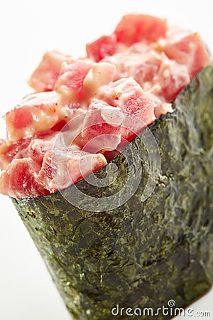 Maguro Seaweed Gunkan Stock Photo