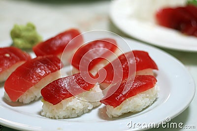 Maguro Sushi Feast Stock Photo