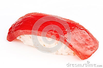 Maguro sushi with tuna fish Stock Photo