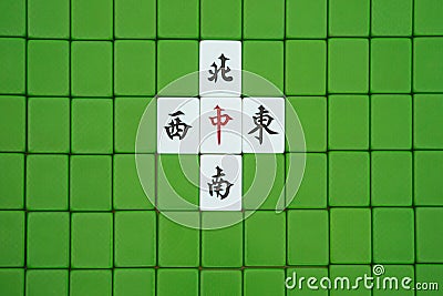 Mah jong bricks Stock Photo