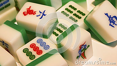 Mah Jong Tiles Stock Photo