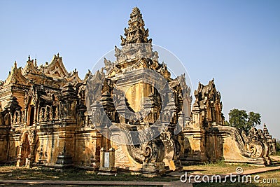 Maha Aung Mye Bonzan monastery, ancient cities, Inwa, Mandalay region, Myanmar Stock Photo