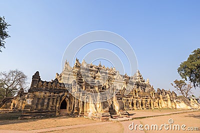 Maha Aungmye Bonzan monastery in Inwa Stock Photo