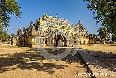 Maha Aungmye Bonzan Monastery Stock Photo