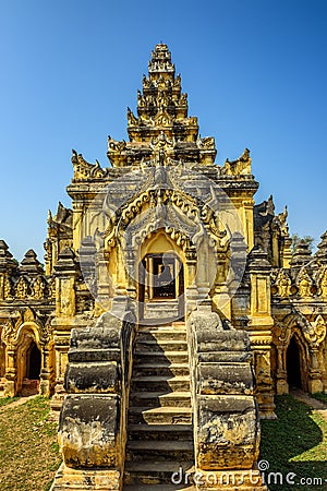 Maha Aungmye Bonzan Monastery Stock Photo