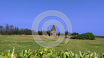 Mahabalipuram seashore shivan temple Stock Photo